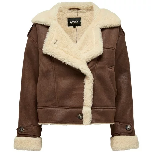 Only Jacket Ylva Faux - Toasted Coconut Smeđa