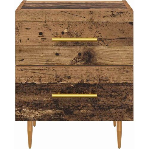  Noćni ormar s ladicama 2 pcs Staro drvo 40 x 35 x 47,5 cm Slike