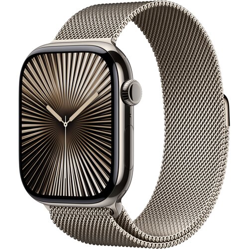 Apple watch series 10 gps + cellular 46mm natural titanium case with natural milanese loop - m/l" Cijene