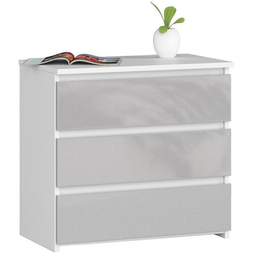 AKORD SZAFKA NOCNA CL3 60 cm PK BIAŁA / METALIK POŁYSK, (21736921) Cene