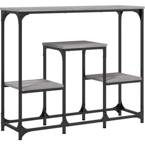 Maison Chic Konzolna mizica - miza ob steni siva sonoma 89,5x28x76 cm inženirski les, (21785985) Slike