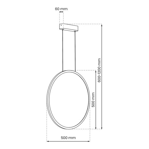 LED luster na sajli SATURNO LED/28W/230V &amp;Oslash; 50 cm IP44 zlatna Slike