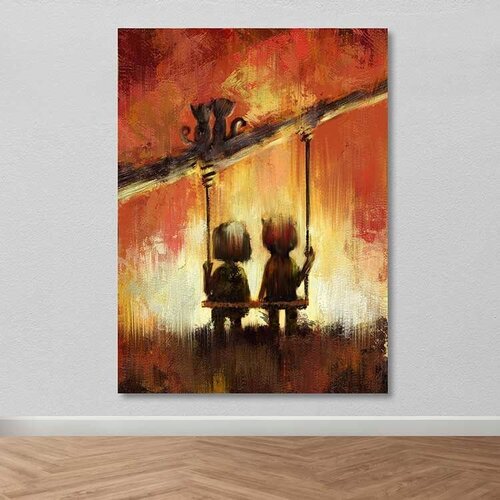 Wallity Slika na zidu DEV03138100140, 100x140 cm Cene