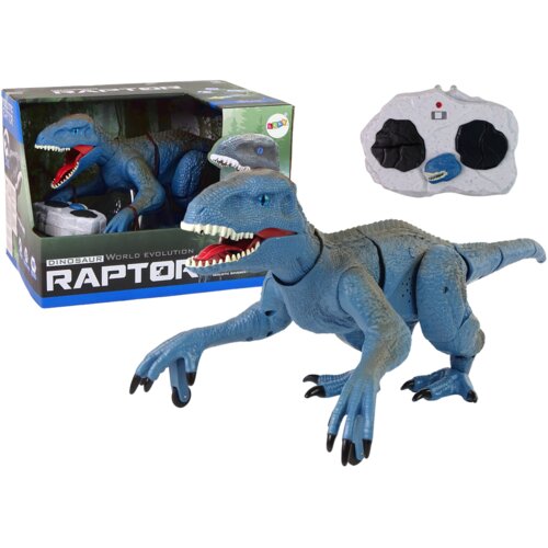 Dinosaur na daljinsko upravljanje Velociraptor - plavi Slike
