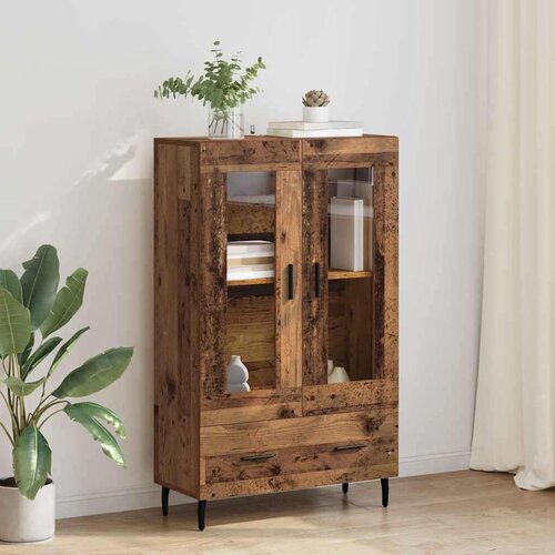 vidaXL Visok predalnik Star les 69,5 x 31 x 115 cm Konstruiran les Cene