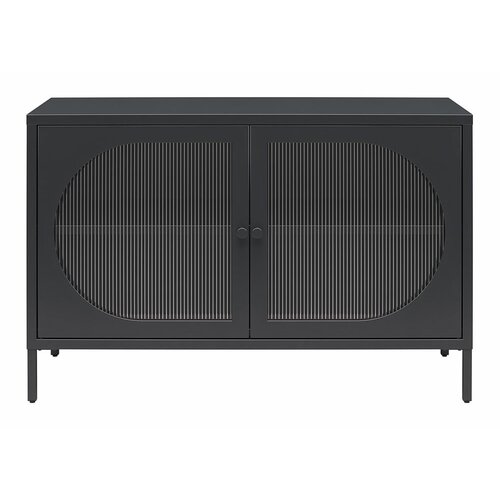 Støraa Crna metalna vitrina 100x64x40 cm Luna – Cijene