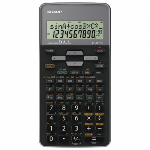 Sharp kalkulator tehnički 10mesta 273 funkcije el-531th-gy crno sivi blister Cene