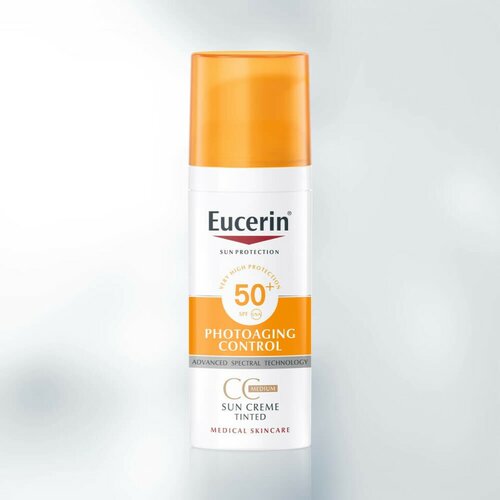 Eucerin anti-age tonirana krema za zaštitu od sunca spf 50+ tamna, 50 ml Slike
