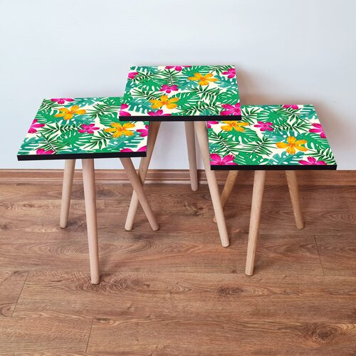 Hanah home Set 3 stočića 3Shp206 Multicolor Cene