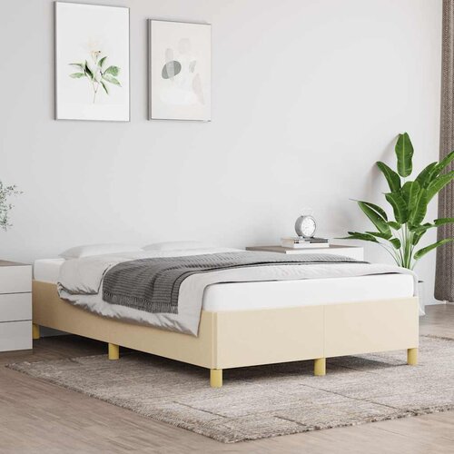 Furnova Posteljni okvir brez vzmetnice krem 120x190 cm blago, (21937662) Slike