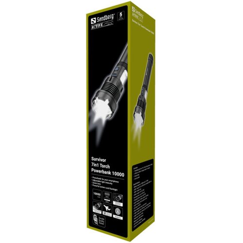  Survivor 7-v-1 Torch Powerbank 10000 svetilka s prenosno baterijo Slike
