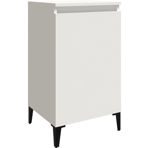 Maison Chic Nočna omarica - Nočna miza bela 40x35x70 cm inženirski les, (21687709) Slike