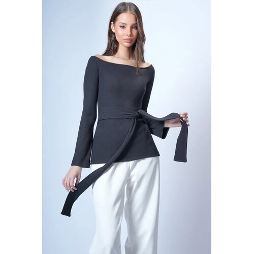 Trend Alacati Stili Ženska bluza Alc-X15038, Crna Cene