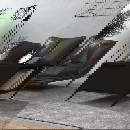 VidaXL Stolić za kavu crni 55 x 55 x 36 5 cm od konstruiranog drva Slike