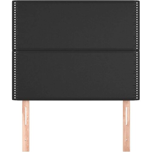 VidaXL uzglavlje 2 kom crni 90x5x78/88 cm od umjetne kože Slike