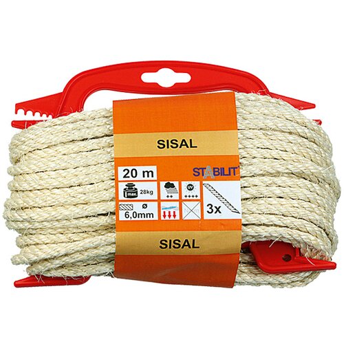 STABILIT Vrv iz sisala Stabilit (6 mm x 20 m, trojno pletena) Cene