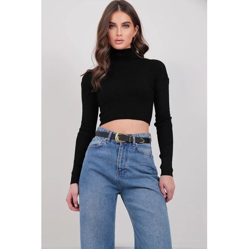 Trend Alacati Stili ženski džemper Alc-X14923, crni Cene