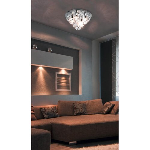 XXXL Globo 63040506 - Plafonsko svetlo LONDON 5xE14/40W/230V prečnik 46 cm, sjajni hrom Slike