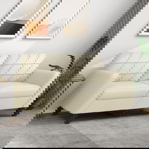vidaXL dvosed krem 140 cm umetno usnje Cene