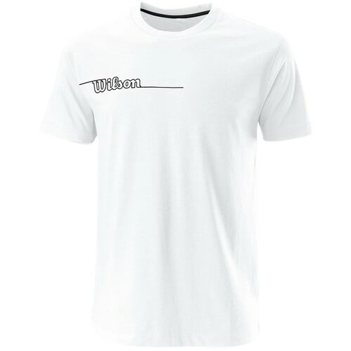 Wilson Pánské tričko Team II Tech Tee White Cene