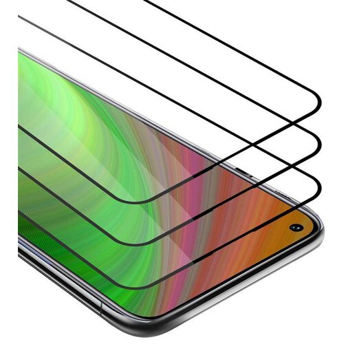 Cadorabo Huawei NOVA 7 SE - Za&scaron;čitna folija v transparentno s čarno - 3-pack Kaljeno steklo za za&scaron;čito zaslona s trdoto 9H in 3D dotikom, (20553167) Cene
