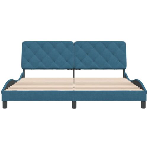VidaXL okvir za krevet s uzglavljem plavi 180x200 cm bar&amp;scaron;unasti Slike