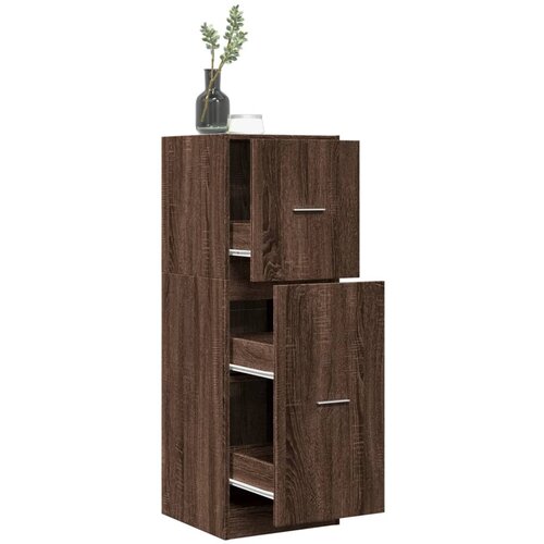 VidaXL Lekarni&amp;scaron;ka omara rjavi hrast 40x41x118 cm inženirski les Slike