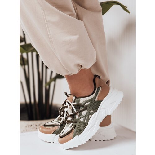 DStreet Sportowe sneakersy damskie RUNWIN zielone Slike