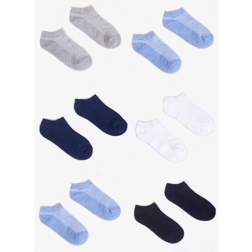 Yoclub Kids's Boys' Ankle Thin Cotton Socks Basic Plain Colours 6-Pack SKS-0027C-0000-003 Cene