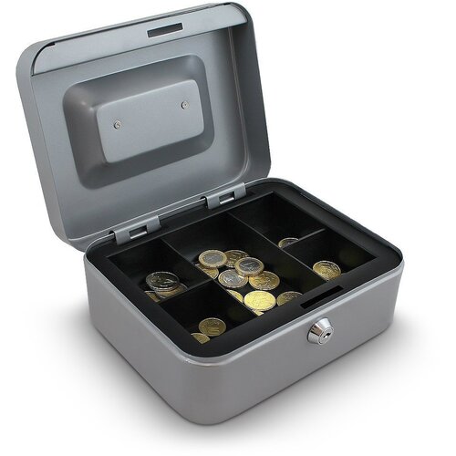 Shumee grey casket škatla za shranjevanje denarja 20 cm kovanci/kovanci, (21388366) Cene