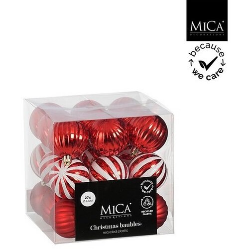 Mömax Set Kroglic Za Božično Jelko Red White Cene