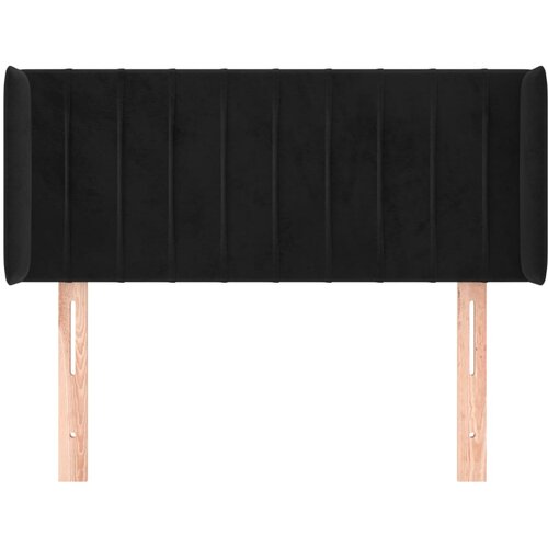  Uzglavlje s u&amp;scaron;ima crno 83x16x78/88 cm bar&amp;scaron;unasto Slike