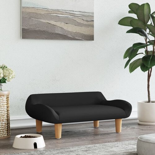 vidaXL Krevet za pse crni 70x40x24 cm od tkanine Cijene