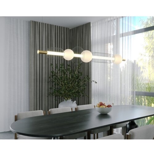  MAXLIGHT P0593 - LED luster na sajli BORA LED/29W/230V bela/crna Slike