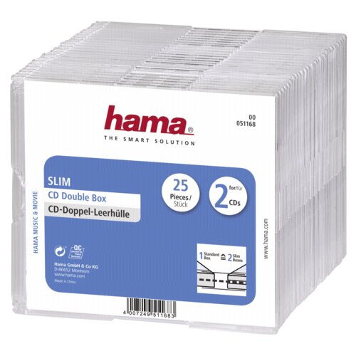 Hama 1x25 CD Jewel Case Slim Double 51168 Cijene
