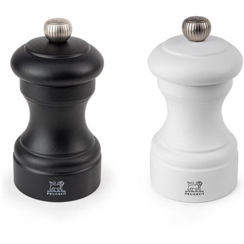 Peugeot Set mlinček za poper in sol Bistro Duo h10cm / 2 kos / črn, bel / les, inox, (5000200032) Cene