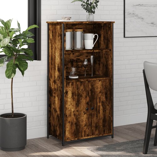 vidaXL Visoka komoda boja hrasta 62 x 36 x 121 5 cm konstruirano drvo Cijene