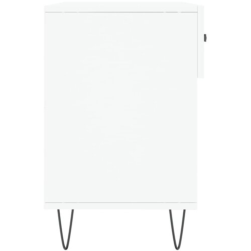  Klupa za cipele bijela 102 x 35 x 55 cm od konstruiranog drva Slike