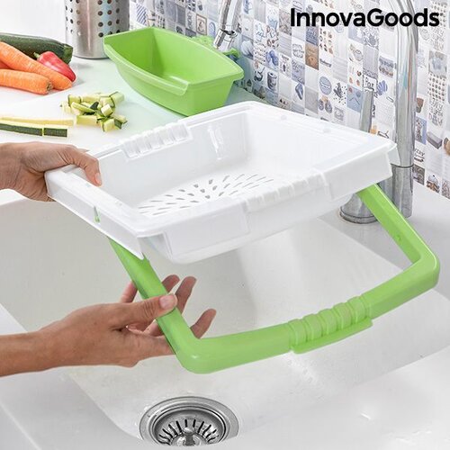InnovaGoods Daska za rezanje na izvlačenje s pladnjem, spremnikom i cjedilom 3 u 1 PractiCut Slike