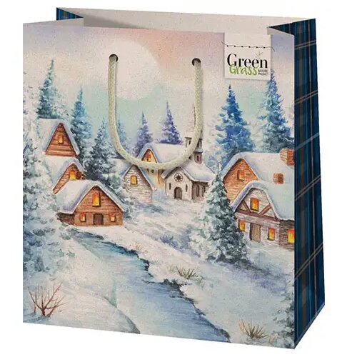 Cardex green grass zimski grad ekskluzivna poklon vrećica srednje veličine 18x10x23cm Cijene