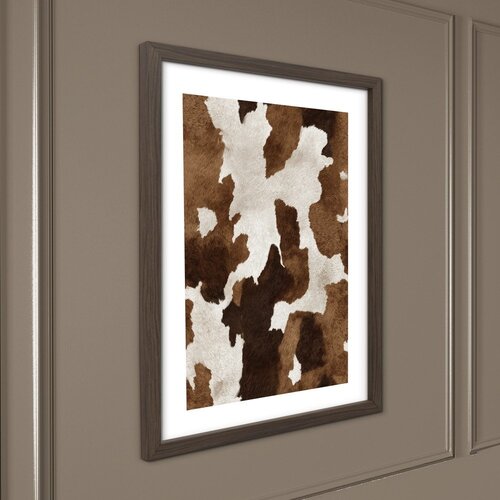 Styler Tiskana slika s okvirom 30x40 cm Cowhide &amp;ndash; Slike