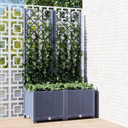  Sadilica s rešetkom tamnosiva 80 x 40 x 136 cm pp Cijene