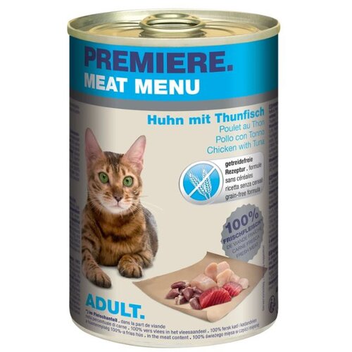 Premiere Cat Meat Menu Adult piletina i tuna 400 g konzerva Cijene