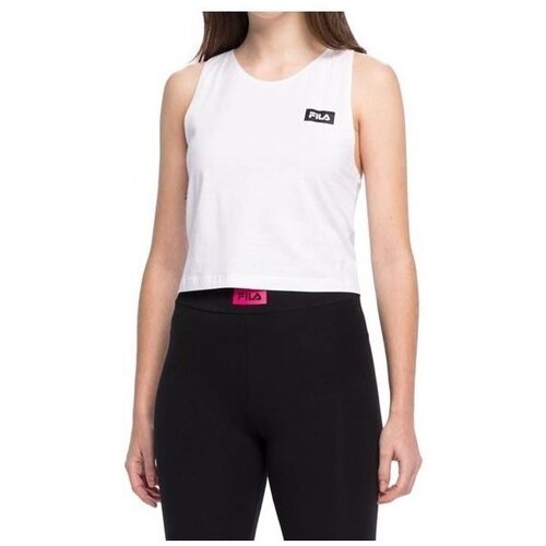 Fila Majice s kratkimi rokavi Basin Cropped Bela Slike