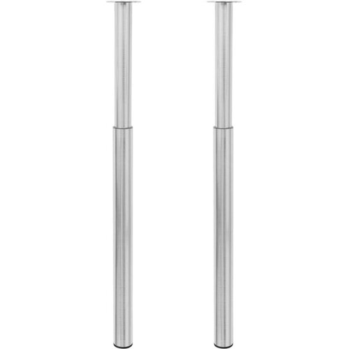  2 Teleskopske Noge za Stol Nehrđajući čelik 710 mm-1100 mm Cene