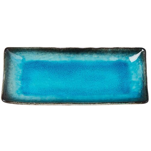MIJ plavi keramički tanjur za serviranje Sky, 29 x 12 cm Slike