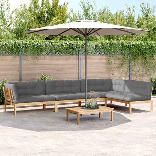 vidaXL 5-dijelna set vrtnih sofa od paleta s jastucima od drva bagrema Cene