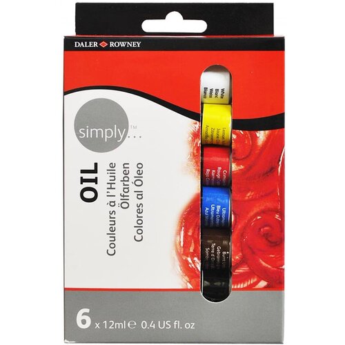 DALER ROWNEY Daler- Rowney - SIMPLY uljani set 6 x 12ml (dekorativni pribor) Cijene