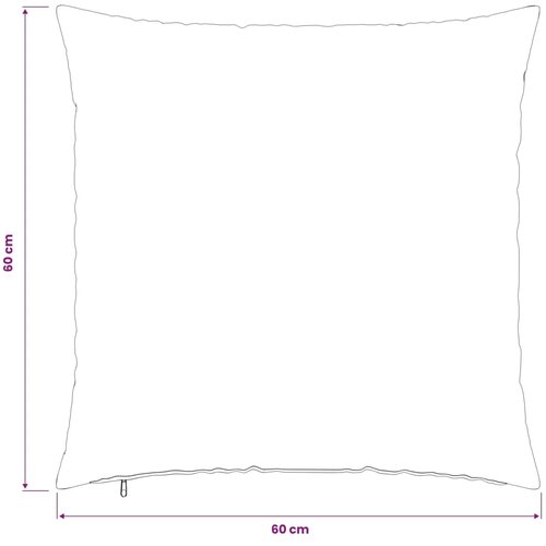  Presvlaka za jastuk 6 kom. HEERLEN Krem 60 x 60 cm - Osnovni Krem 6 Slike