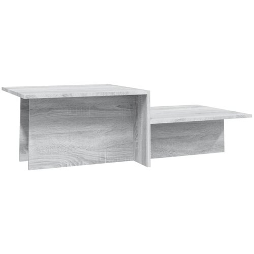 VidaXL Klubska mizica siva sonoma 111,5x50x33 cm konstruiran les, (20714546) Slike